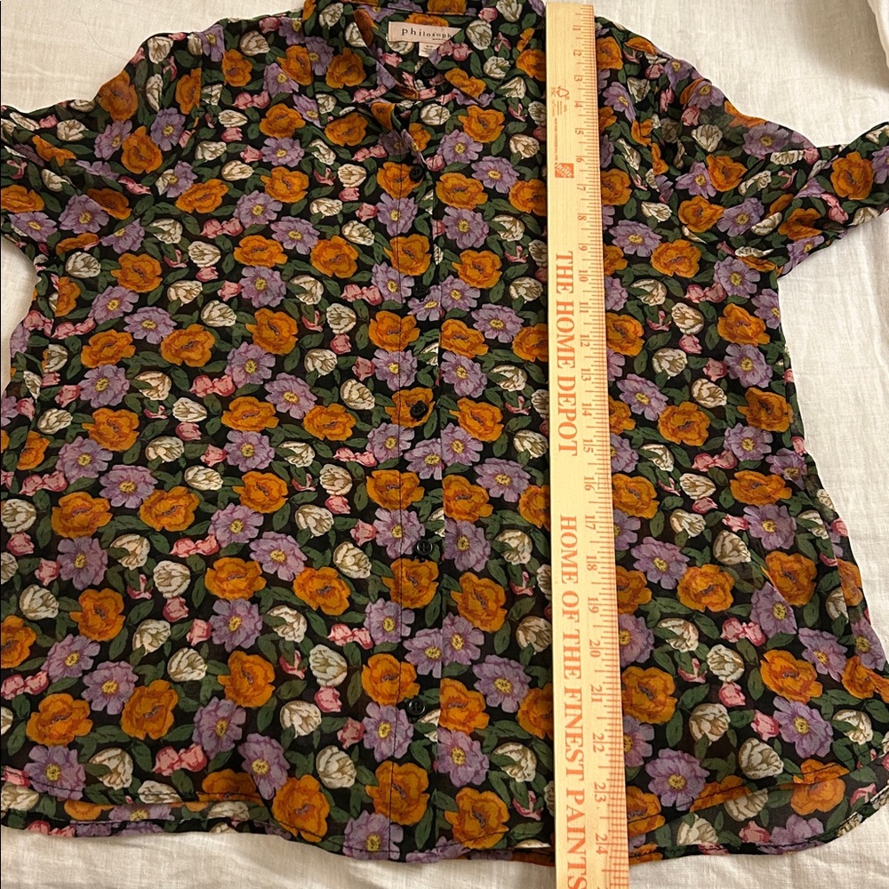 Blouse Long Sleeve Floral Size SP - Picture 9 of 9